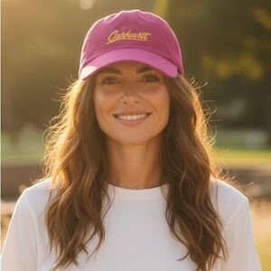 Carhartt Graphic Canvas Script Adjustable Hat Magenta - One Size Fits Most